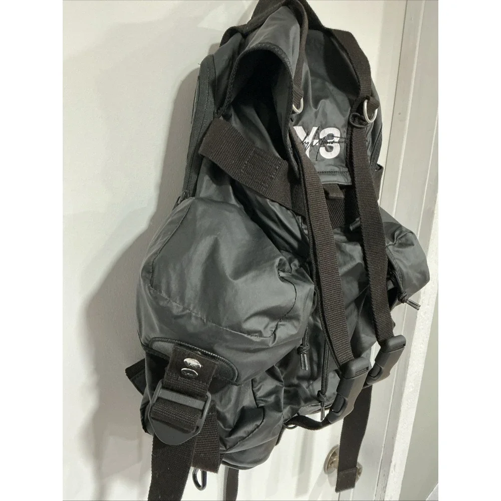 Y 3 Utility Backpack Logo Men Bag Yohji Yamamoto Adidas Collaboration, Black
